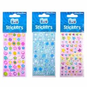 Opakowanie Naklejki Sticker BOO silver gwiazdki