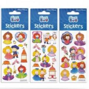 Opakowanie Naklejki Sticker BOO silver księżniczki