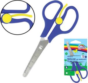 Opakowanie Nożyczki szkolne z linijką dla leworęcznych