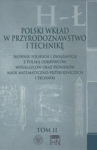 Opakowanie Polski wkład w przyrodoznawstwo i technikę. Tom II. H-Ł