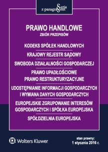 Okładka książki Prawo handlowe. Zbiór przepisów