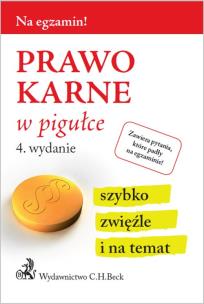 Okładka książki Prawo karne w pigułce
