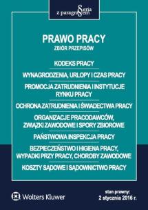 Okładka książki Prawo pracy. Zbiór przepisów