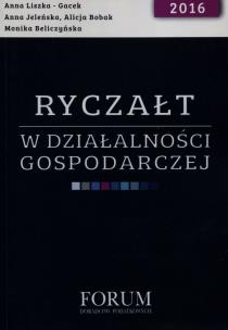 Okładka książki Ryczałt w działalności gospodarczej 2016