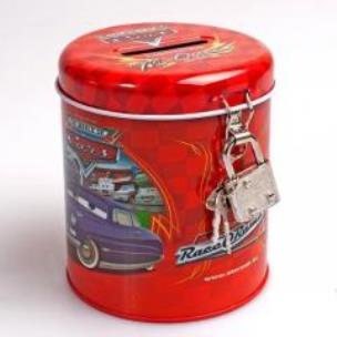 Opakowanie Skarbonka metalowa Auta