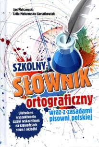 Okładka książki Słownik ortograficzny szkolny wraz z zasadami...