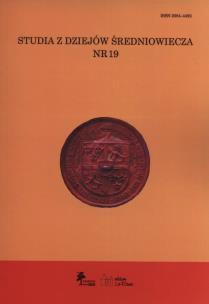 Opakowanie Studia z dziejów średniowiecza nr. 19