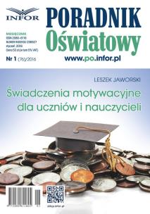 Okładka książki Świadczenia motywacyjne dla uczniów i nauczycieli