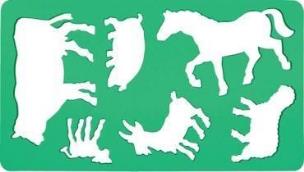 Opakowanie Szablon zwierząt Koń