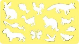 Opakowanie Szablon zwierząt Lis