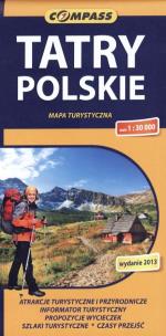 Okładka książki Tatry Polskie mapa turystyczna 1:30 000