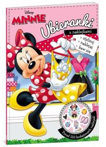 Okładka książki Ubieranki z naklejkami. Minnie