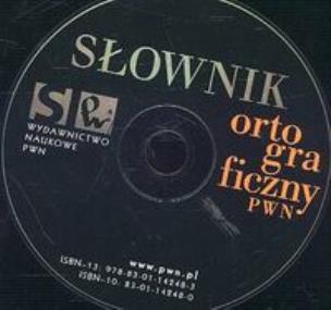 Opakowanie Wielki słownik ortograficzny PWN + książka