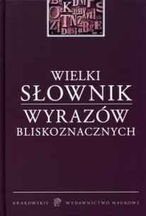 Okładka książki Wielki słownik wyrazów bliskoznacznych