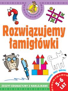 Okładka książki Zabawy z kangurkiem. Rozwiązujemy łamigłówki