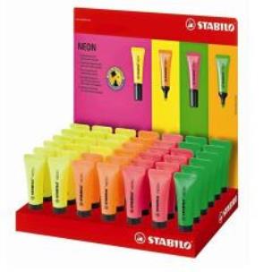 Opakowanie Zakreślacz Neon mix kolorów dsp (42szt) STABILO