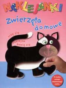 Okładka książki Zwierzęta domowe. Naklejanki