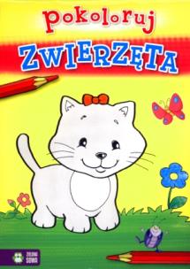 Okładka książki Zwierzęta - pokoloruj