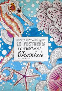 Okładka książki 10 posterów do kolorowania 4 W wodzie