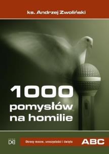 Okładka książki 1000 pom. na homilie T.2 Wielki Post, Wielkanoc...