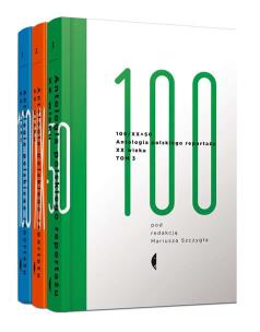 Okładka książki 100/XX. Antologia polskiego reportażu XX wieku. Tom 1-3