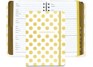 Opakowanie Adresownik Złote kropki