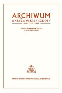 Opakowanie Archiwum Warszawskiej Szkoły Historii Idei