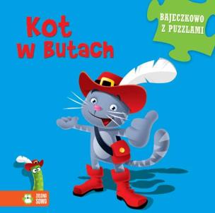Okładka książki Bajeczkowo z puzzlami. Kot w butach