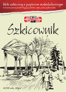 Opakowanie Blok szkicownik z papieru makulaturowego A4 100 arkuszy