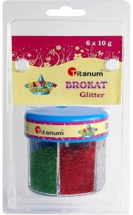 Opakowanie Brokat 60G 6kolorów 10g