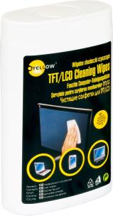 Opakowanie Chusteczki czyszczące. Pudełko owalne 100 sztuk