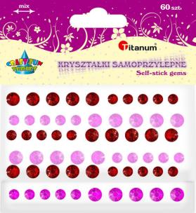 Opakowanie Dodatek dekoracyjny Titanum Craft-fun naklejka kryształki sa