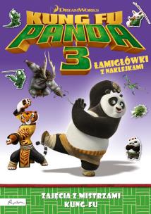 Okładka książki Dream Works Kung Fu Panda 3 Mistrzowie kung-fu Łamigłówki z naklejkami