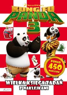 Okładka książki Dream Works Kung Fu Panda 3 Wielka księga zadań z naklejkami