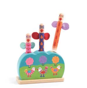 Opakowanie Drewniana zabawka manipulacyjna Kurki
