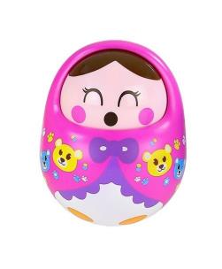 Opakowanie Duża kolorowa Wańka Wstańka lalka dzwoneczek różowa