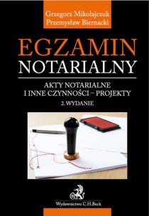 Okładka książki Egzamin notarialny