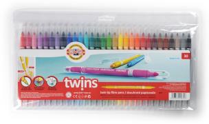 Opakowanie Flamastry dwustronne 30 kolorów