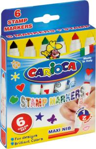 Opakowanie Flamastry stemple 6 kolorów bls CARIOCA