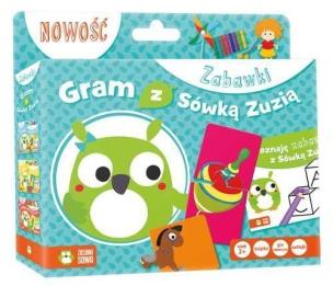 Okładka książki Gram z Sówką Zuzią. Zabawki