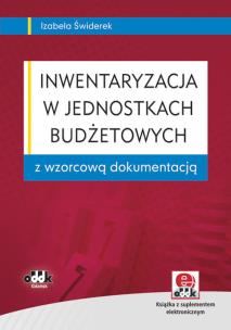 Okładka książki Inwentaryzacja w jednostkach budżetowych z wzorcową dokumentacją (z suplementem elektronicznym)