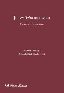 Okładka książki Jerzy Wróblewski Pisma wybrane
