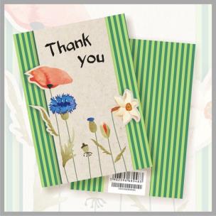 Opakowanie Karnet 118X163 dziękuję/thank you MIX wzorów