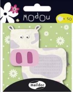 Opakowanie Karteczki samoprzylepne Krowa MAILDOR