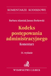 Okładka książki Kodeks postępowania administracyjnego Komentarz