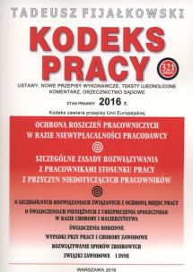 Okładka książki Kodeks pracy 2016