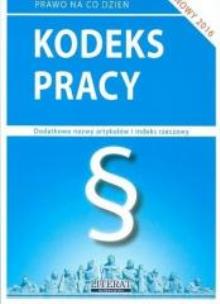 Okładka książki Kodeks pracy 2016