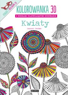 Okładka książki Kolorowanka 3D Kwiaty