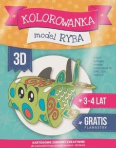 Okładka książki Kolorowanka 3D: Ryba