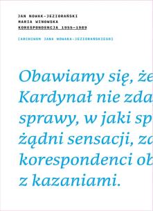 Okładka książki Korespondecja 1955-89 J.Nowak-Jeziorański M.Winkowska